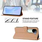 For vivo V40E 5G India / iQOO Z9s 5G Skin Feel Solid Color Leather Phone Case with Lanyard(Nude) - 3