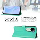 For vivo V40E 5G India / iQOO Z9s 5G Skin Feel Solid Color Leather Phone Case with Lanyard(Green) - 3