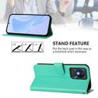 For vivo Y02A 4G / Y02 4G / Y11 2023 Skin Feel Solid Color Leather Phone Case with Lanyard(Green) - 3