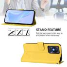 For vivo Y02A 4G / Y02 4G / Y11 2023 Skin Feel Solid Color Leather Phone Case with Lanyard(Lemon Yellow) - 3