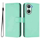 For vivo Y03 4G Global / Y18 4G Skin Feel Solid Color Leather Phone Case with Lanyard(Mint Green) - 2