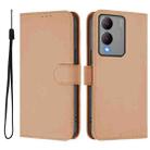 For vivo Y17S 4G Global Skin Feel Solid Color Leather Phone Case with Lanyard(Nude) - 2