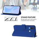 For vivo Y17 / Y15 / Y12 / Y11 Skin Feel Solid Color Leather Phone Case with Lanyard(Dark Blue) - 3