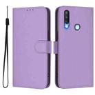 For vivo Y17 / Y15 / Y12 / Y11 Skin Feel Solid Color Leather Phone Case with Lanyard(Lavender Purple) - 2