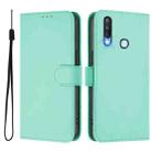 For vivo Y17 / Y15 / Y12 / Y11 Skin Feel Solid Color Leather Phone Case with Lanyard(Mint Green) - 2