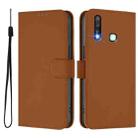 For vivo Y19 / U3 / Y5S / Z5i / U20 Skin Feel Solid Color Leather Phone Case with Lanyard(Brown) - 2