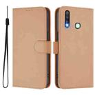 For vivo Y19 / U3 / Y5S / Z5i / U20 Skin Feel Solid Color Leather Phone Case with Lanyard(Nude) - 2