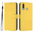 For vivo Y19 / U3 / Y5S / Z5i / U20 Skin Feel Solid Color Leather Phone Case with Lanyard(Lemon Yellow) - 2