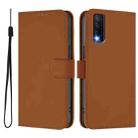 For vivo Y20 / Y20i / Y20S / Y11S Skin Feel Solid Color Leather Phone Case with Lanyard(Brown) - 2