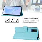 For vivo Y20 / Y20i / Y20S / Y11S Skin Feel Solid Color Leather Phone Case with Lanyard(Sky Blue) - 3