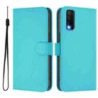 For vivo Y20 / Y20i / Y20S / Y11S Skin Feel Solid Color Leather Phone Case with Lanyard(Lake Blue) - 2