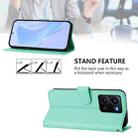 For vivo Y35 4G Global / Y22S 4G Global Skin Feel Solid Color Leather Phone Case with Lanyard(Mint Green) - 3