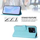 For vivo Y35 4G Global / Y22S 4G Global Skin Feel Solid Color Leather Phone Case with Lanyard(Sky Blue) - 3