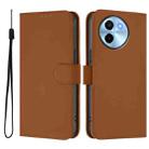 For vivo Y38 5G / Y200i Global Skin Feel Solid Color Leather Phone Case with Lanyard(Brown) - 2