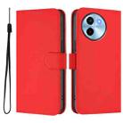 For vivo Y38 5G / Y200i Global Skin Feel Solid Color Leather Phone Case with Lanyard(Red) - 2