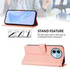 For vivo Y38 5G / Y200i Global Skin Feel Solid Color Leather Phone Case with Lanyard(Pink) - 3