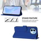 For vivo Y38 5G / Y200i Global Skin Feel Solid Color Leather Phone Case with Lanyard(Dark Blue) - 3