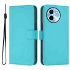 For vivo Y38 5G / Y200i Global Skin Feel Solid Color Leather Phone Case with Lanyard(Lake Blue) - 2