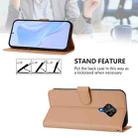 For vivo Y53S 4G / Y51A 2021 Skin Feel Solid Color Leather Phone Case with Lanyard(Nude) - 3