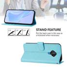 For vivo Y53S 4G / Y51A 2021 Skin Feel Solid Color Leather Phone Case with Lanyard(Sky Blue) - 3