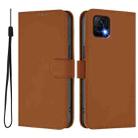 For vivo Y52S 5G / iQOO U3 / Y31S 5G Skin Feel Solid Color Leather Phone Case with Lanyard(Brown) - 2