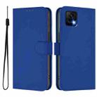 For vivo Y52S 5G / iQOO U3 / Y31S 5G Skin Feel Solid Color Leather Phone Case with Lanyard(Dark Blue) - 2