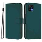 For vivo Y52S 5G / iQOO U3 / Y31S 5G Skin Feel Solid Color Leather Phone Case with Lanyard(Dark Green) - 2