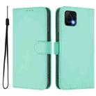 For vivo Y52S 5G / iQOO U3 / Y31S 5G Skin Feel Solid Color Leather Phone Case with Lanyard(Mint Green) - 2