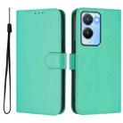 For vivo Y56 5G Global / Y16 4G Global Skin Feel Solid Color Leather Phone Case with Lanyard(Green) - 2