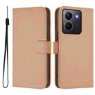 For vivo Y36 5G Global / Y36 4G Global Skin Feel Solid Color Leather Phone Case with Lanyard(Nude) - 2