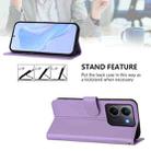 For vivo Y36 5G Global / Y36 4G Global Skin Feel Solid Color Leather Phone Case with Lanyard(Lavender Purple) - 3