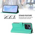 For vivo Y36 5G Global / Y36 4G Global Skin Feel Solid Color Leather Phone Case with Lanyard(Green) - 3