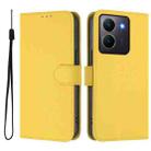 For vivo Y36 5G Global / Y36 4G Global Skin Feel Solid Color Leather Phone Case with Lanyard(Lemon Yellow) - 2