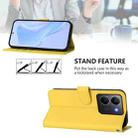 For vivo Y36 5G Global / Y36 4G Global Skin Feel Solid Color Leather Phone Case with Lanyard(Lemon Yellow) - 3