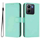 For vivo Y36 5G Global / Y36 4G Global Skin Feel Solid Color Leather Phone Case with Lanyard(Mint Green) - 2