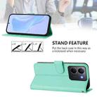 For vivo Y36 5G Global / Y36 4G Global Skin Feel Solid Color Leather Phone Case with Lanyard(Mint Green) - 3