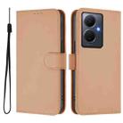 For vivo Y78 5G Global / V29 Lite Skin Feel Solid Color Leather Phone Case with Lanyard(Nude) - 2