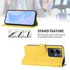 For vivo Y78 5G Global / V29 Lite Skin Feel Solid Color Leather Phone Case with Lanyard(Lemon Yellow) - 3