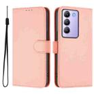 For vivo Y100 5G IDN / V40 SE 5G Skin Feel Solid Color Leather Phone Case with Lanyard(Pink) - 2