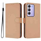 For vivo Y100 5G IDN / V40 SE 5G Skin Feel Solid Color Leather Phone Case with Lanyard(Nude) - 2