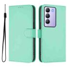 For vivo Y100 5G IDN / V40 SE 5G Skin Feel Solid Color Leather Phone Case with Lanyard(Mint Green) - 2