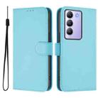 For vivo Y100 5G IDN / V40 SE 5G Skin Feel Solid Color Leather Phone Case with Lanyard(Sky Blue) - 2