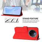 For vivo Y300 Pro Skin Feel Solid Color Leather Phone Case with Lanyard(Red) - 3