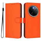 For vivo Y300 Pro Skin Feel Solid Color Leather Phone Case with Lanyard(Orange) - 2