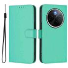 For vivo Y300 Pro Skin Feel Solid Color Leather Phone Case with Lanyard(Green) - 2