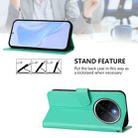 For vivo Y300 Pro Skin Feel Solid Color Leather Phone Case with Lanyard(Green) - 3