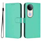 For vivo S20 Skin Feel Solid Color Leather Phone Case with Lanyard(Green) - 2