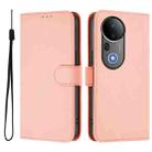 For vivo S20 Pro Skin Feel Solid Color Leather Phone Case with Lanyard(Pink) - 2