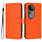 For vivo S20 Pro Skin Feel Solid Color Leather Phone Case with Lanyard(Orange) - 2