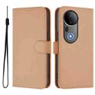 For vivo S20 Pro Skin Feel Solid Color Leather Phone Case with Lanyard(Nude) - 2